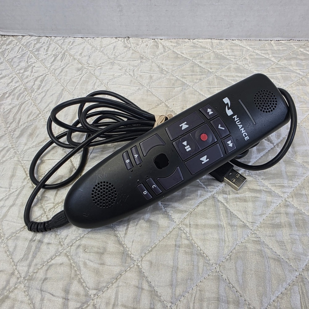 Nuance Power Mic 4 0P0WM4N9 Dictation Device Tested And Works